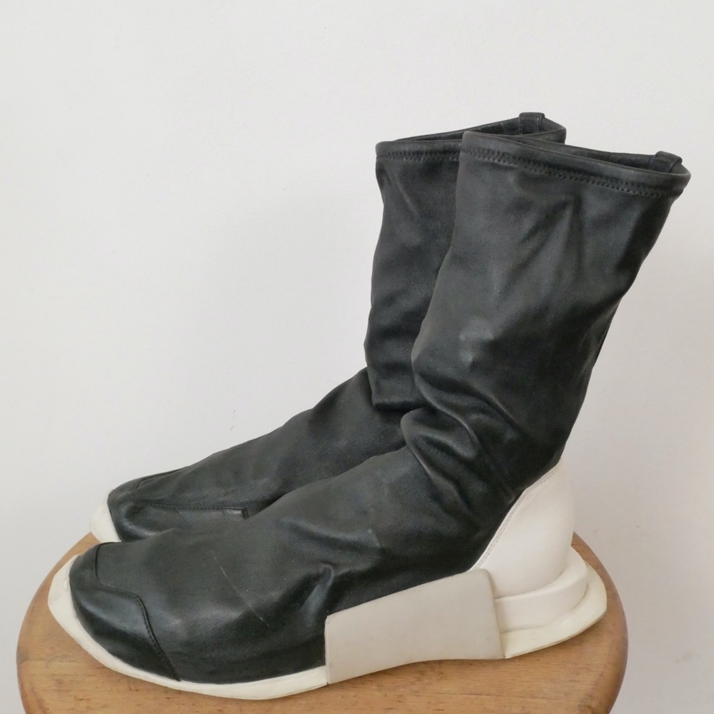 Adidas by Rick Owens Level Runner High BY2932/Black Milk size UK 9